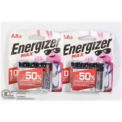 TWO 8 PACKS OF ENERGIZER AA BATTERIES