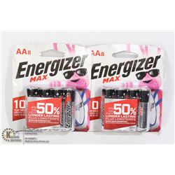 TWO 8 PACKS OF ENERGIZER AA BATTERIES