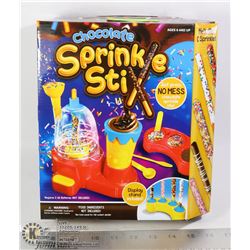 NEW CHOCOLATE SPRINKLE STIX TREAT MAKING KIT