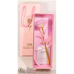 NEW GOLD AND IRIDESCENT LOOK ROSE