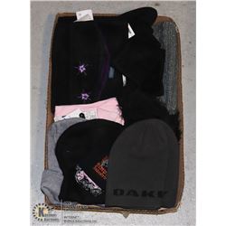 LOT OF SCARFS, HEAD BANDS, NECK WARMERS