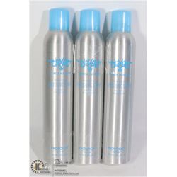 THREE CANS OF CRACK HAIR SPRAY FIRM HOLD FINISHING