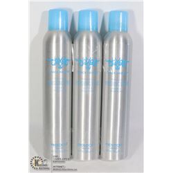 THREE CANS OF CRACK HAIR SPRAY FIRM HOLD FINISHING