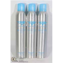 THREE CANS OF CRACK HAIR SPRAY FIRM HOLD FINISHING