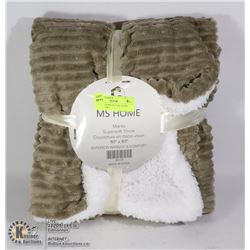 NEW M.S.HOME 50" X 60" SUPER SOFT THROW