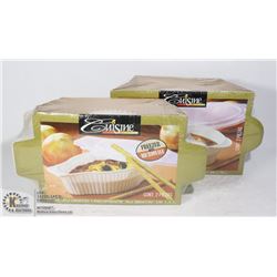 LOT OF 2 CUISINE FREEZER TO MICROWAVE 48OZ