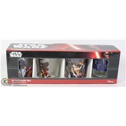 NEW 4PC SET OF STAR WARS SHOT GLASSES