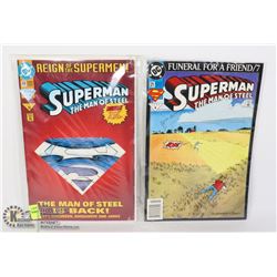 LOT OF TWO SUPERMAN 1993 COMIC BOOKS #9,#13