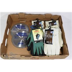 FLAT OF WORK GLOVES (SIZES LARGE/ X-LARGE)