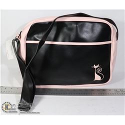 BLACK AND WHITE CAT THEMED BAG