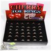 Image 1 : RETAIL DISPLAY OF SHAG WEAR CHERRY TOE RINGS