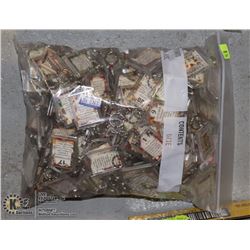LARGE BAG OF KEYCHAINS