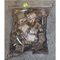 LARGE BAG OF KEYCHAINS