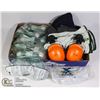 Image 1 : FLAT OF WORK PPE INCLUDING GLOVES, GOOGLES,