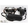 Image 1 : FLAT WITH TWO VINTAGE CAMERAS (ONE PENTAX) AND
