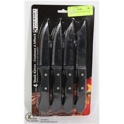 NEW PACK OF 4 GOURMET STEAK KNIVES
