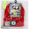 Image 1 : NEW ULTRA BRIGHT LED RED HAT W/ 4 LED HEAD LAMP