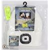 Image 1 : NEW ULTRA BRIGHT LED WHITE HAT W/ 4 LED HEAD LAMP