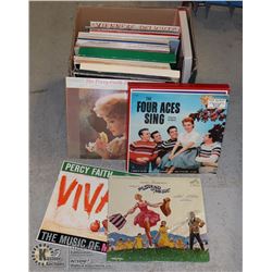 BOX OF RECORDS INCLUDING THE SOUND OF MUSIC