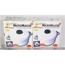 LOT OF TWO MICRO-MASTER MICROWAVE PRESSURE COOKER