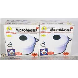 LOT OF TWO MICRO-MASTER MICROWAVE PRESSURE COOKER