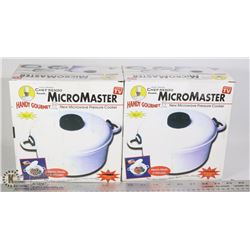 LOT OF TWO MICRO-MASTER MICROWAVE PRESSURE COOKER