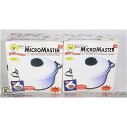 LOT OF TWO MICRO-MASTER MICROWAVE PRESSURE COOKER
