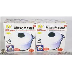 LOT OF TWO MICRO-MASTER MICROWAVE PRESSURE COOKER