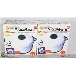 LOT OF TWO MICRO-MASTER MICROWAVE PRESSURE COOKER