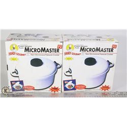 LOT OF TWO MICRO-MASTER MICROWAVE PRESSURE COOKER