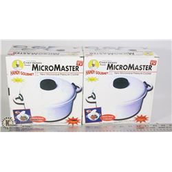 LOT OF TWO MICRO-MASTER MICROWAVE PRESSURE COOKER
