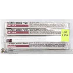 4 OCC BLACK DAHLIA COSMETIC COLOUR PENCILS
