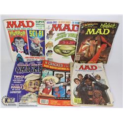 FLAT OF ASSORTED VINTAGE MAD MAGAZINES