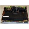 Image 1 : BOX OF SONY VHS/ DVD PLAYER & SPEAKERS.
