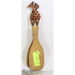 SET GIRAFFE SALAD FORK AND SPOON