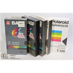 BOX WITH 5 NEW WHS RECORDABLE TAPES,