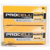 Image 1 : LOT OF 2 PROCELL BATTERY CASES,  24 BATTERIES PER
