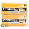 Image 1 : LOT OF 2 PROCELL BATTERY CASES,  24 BATTERIES PER