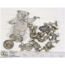 BAG - ASSORTED PEWTER FIGURES