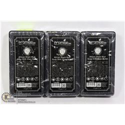 3 BARS OF PROMISE CBD AFRICAN BLACK MUD SOAP