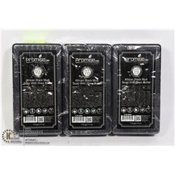 3 BARS OF PROMISE CBD AFRICAN BLACK MUD SOAP