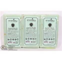 3 BARS OF PROMISE CBD ROSEMARY MINT WITH