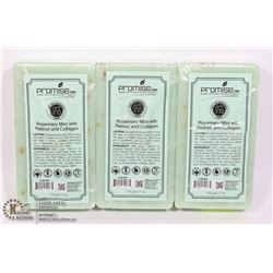 3 BARS OF PROMISE CBD ROSEMARY MINT WITH