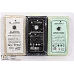 3 ASSORTED BARS OF PROMISE CBD BAR SOAP