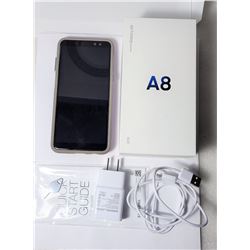 9)  SAMSUNG GALAXIE A8 CELLPHONE, UNLOCKED,