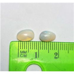 7)  LOT OF 2 OVAL 1.5 CT NATURAL AUSTRALIAN