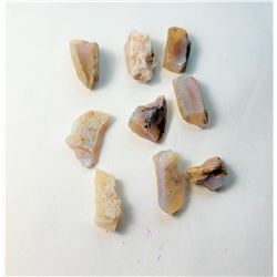 6)  LOT OF 26 CT NATURAL ROUGH ETHIOPIAN