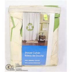 100% ORGANIC COTTON SHOWER CURTAIN