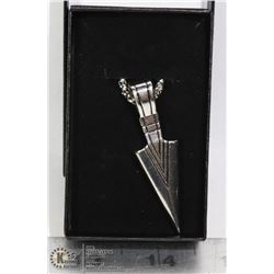 SILVER ALLOY ARROWHEAD CHAIN AND PENDANT