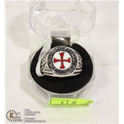 316L STEEL KNIGHTS TEMPLAR RING SIZE 11